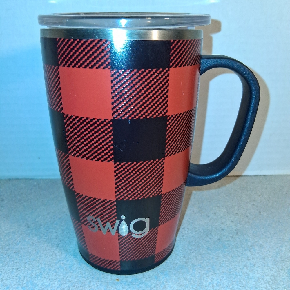 Swig Buffalo Plaid 18oz. Travel Mug